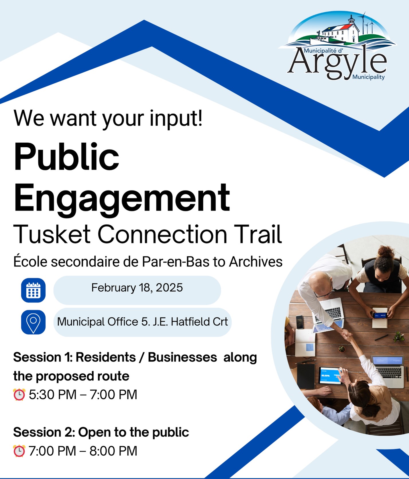 Tusket Connection trail Engagement Without the website info